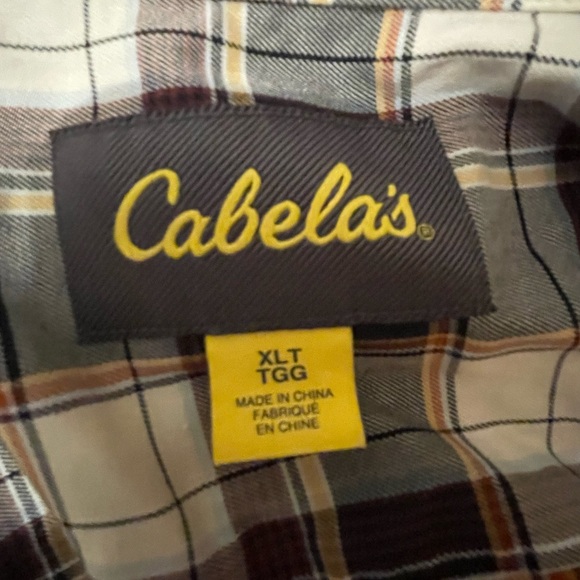 Cabela's Plaid Casual Button Sown Shirt#108 - Picture 8 of 8